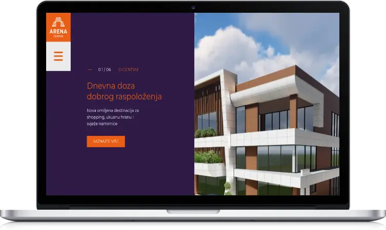 Arena Center custom Wordpress theme